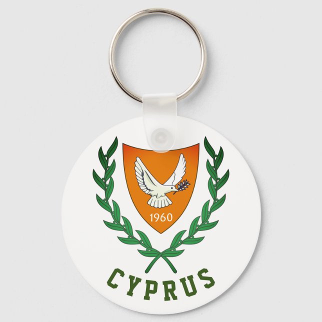 Coat of Arms of CYPRUS Keychain (Front)