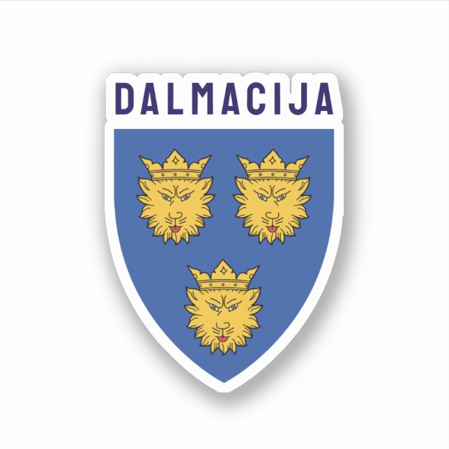 Coat of Arms of Dalmatia, Croatia (Front)