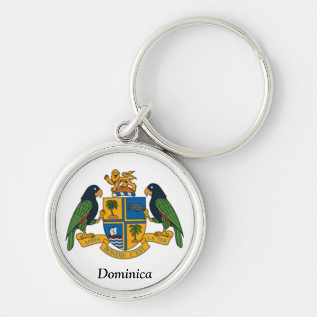 Coat of arms of Dominica Keychain (Front)