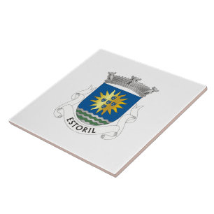 Coat of Arms of Estoril, Portugal Tile
