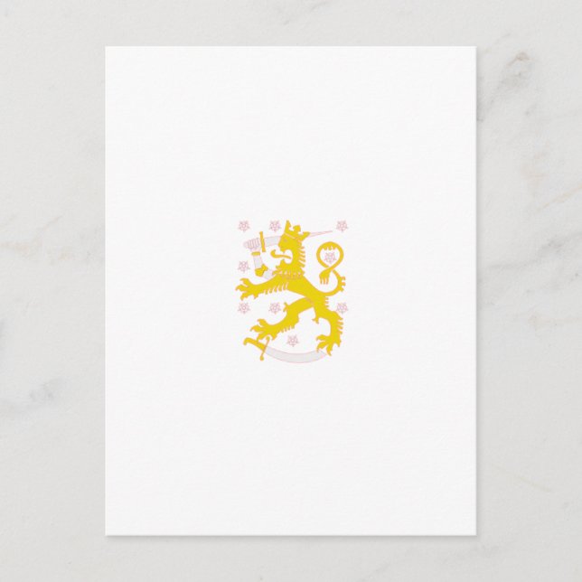 Coat of arms of Finland Postcard (Front)