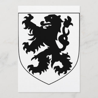Coat of Arms of Flanders Invitation