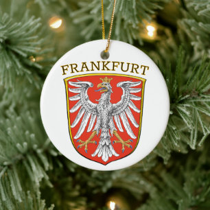 Coat of Arms of Frankfurt - GERMANY Ceramic Ornament