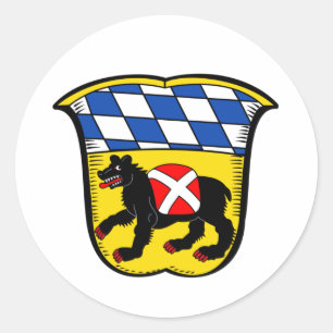 Coat of Arms of Freising, Germany Classic Round Sticker