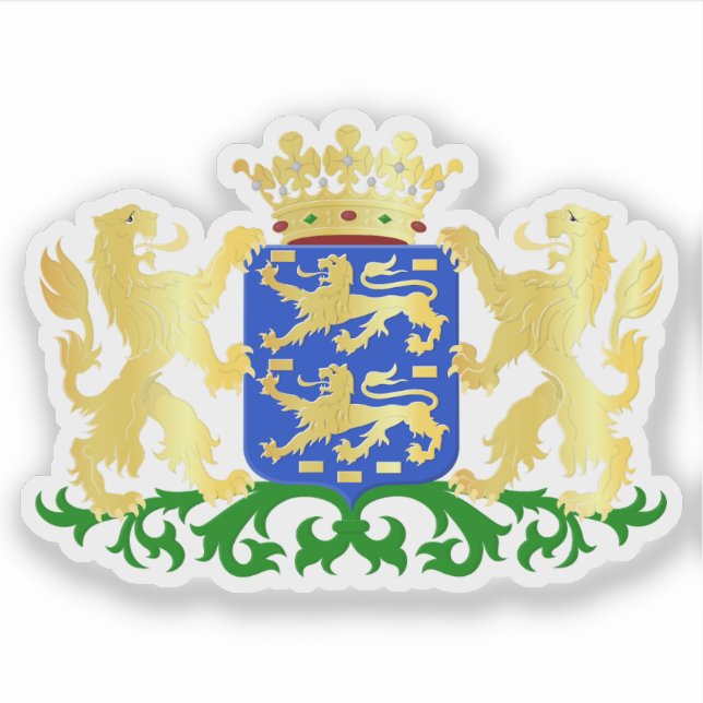 Coat of arms of Friesland, the Netherlands (Front)