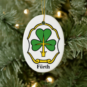 Coat of Arms of Fürth, Germany Ceramic Ornament