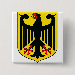 Coat of arms of Germany 2 Inch Square Button
