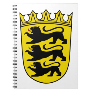Coat of arms of Germany state Baden-Wurttemberg Notebook