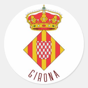 Coat of Arms of Girona Classic Round Sticker