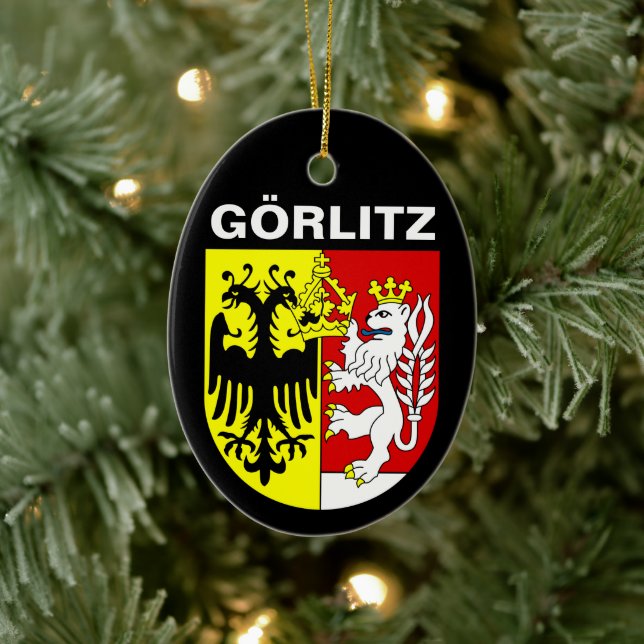 Coat of Arms of Görlitz, Germany Ceramic Ornament (Tree)