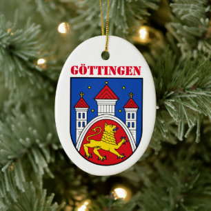 Coat of Arms of Göttingen, Germany Ceramic Ornament