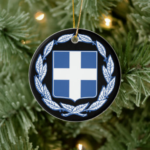 Coat of arms of Greece Ceramic Ornament