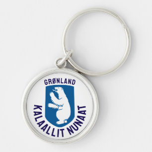 Coat of Arms of Greenland - names added Keychain