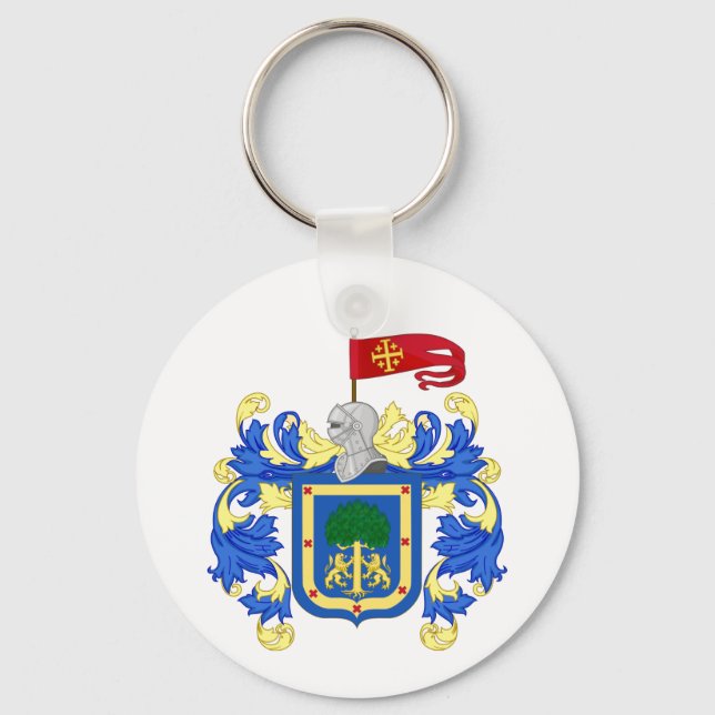 Coat of Arms of Guadalajara, Mexico Keychain (Front)