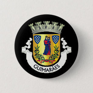 Coat of Arms of Guimarães, Portugal 2 Inch Round Button