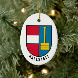 Coat of Arms of Hallstatt - AUSTRIA Ceramic Ornament