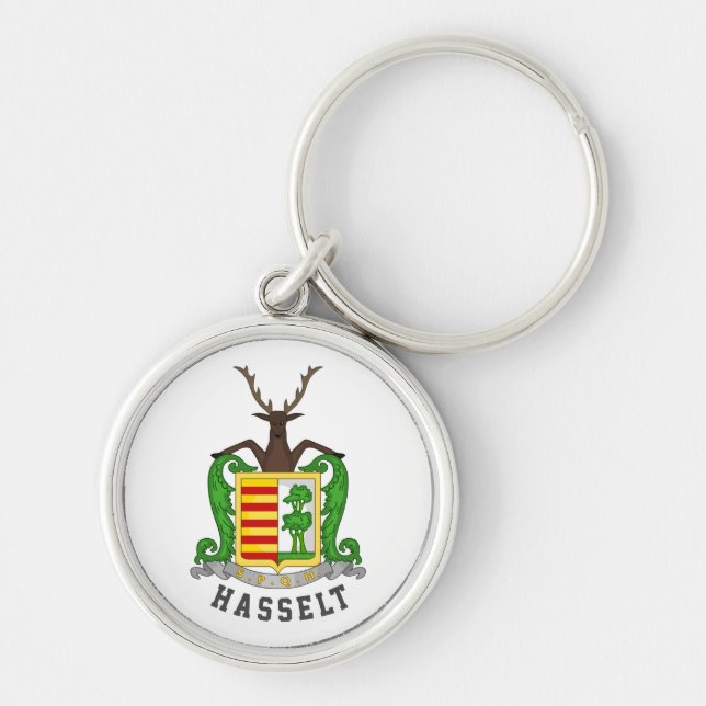 Coat of Arms of Hasselt, Belgium Keychain (Front)