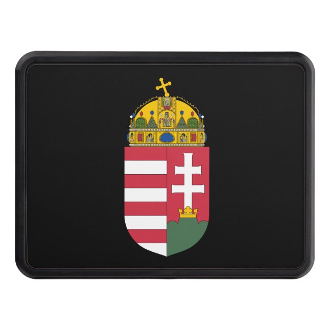 Coat of Arms of Hungary Trailer Hitch Cover (Front)