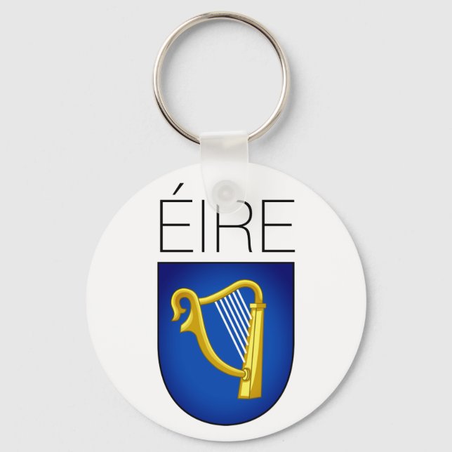 Coat of Arms of Ireland Keychain (Front)