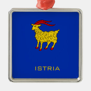Coat of Arms of Istria Adriatic Legacy Metal Ornament