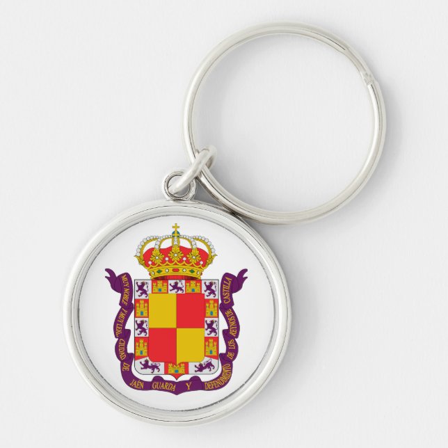 Coat of Arms of Jaén, Spain Keychain (Front)