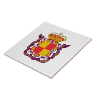 Coat of Arms of Jaén, Spain Tile