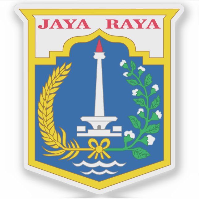 Coat of arms of Jakarta, Indonesia (Front)