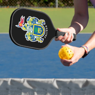 Coat of Arms of Jalisco, Mexico Pickleball Paddle