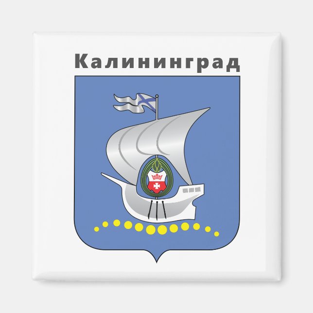 Coat of Arms of Kaliningrad, RUSSIA Magnet (Front)