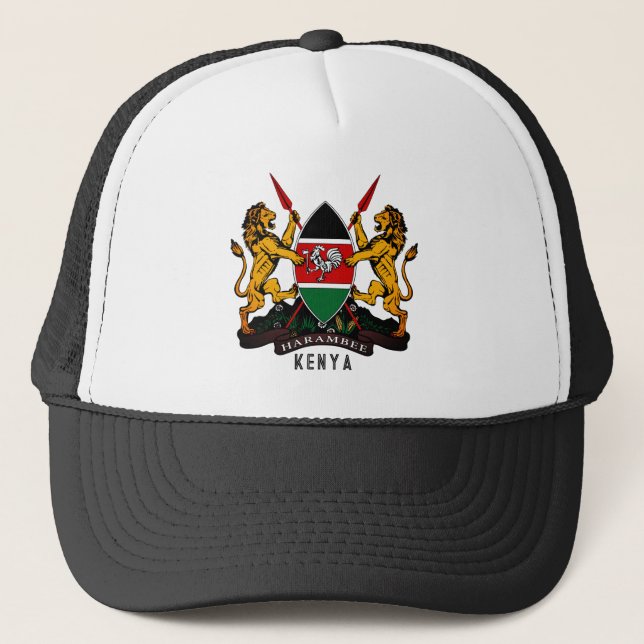 Coat of Arms of Kenya Trucker Hat (Front)