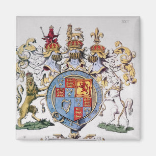 Coat of Arms of King James I of England Magnet