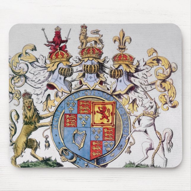 Coat of Arms of King James I of England Mouse Pad (Front)
