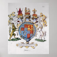Coat of Arms of King James I of England