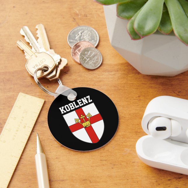 Coat of Arms of Koblenz, Germany Keychain (Desk)