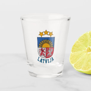 Coat of arms of Latvia Shot Glass