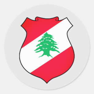 Coat of Arms of Lebanon Classic Round Sticker
