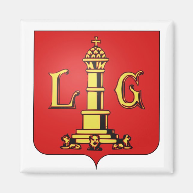 Coat of Arms of Liège, Belgium Magnet (Front)