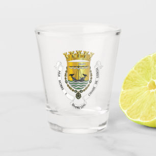 Coat of Arms of Lisbon, Portugal Shot Glass