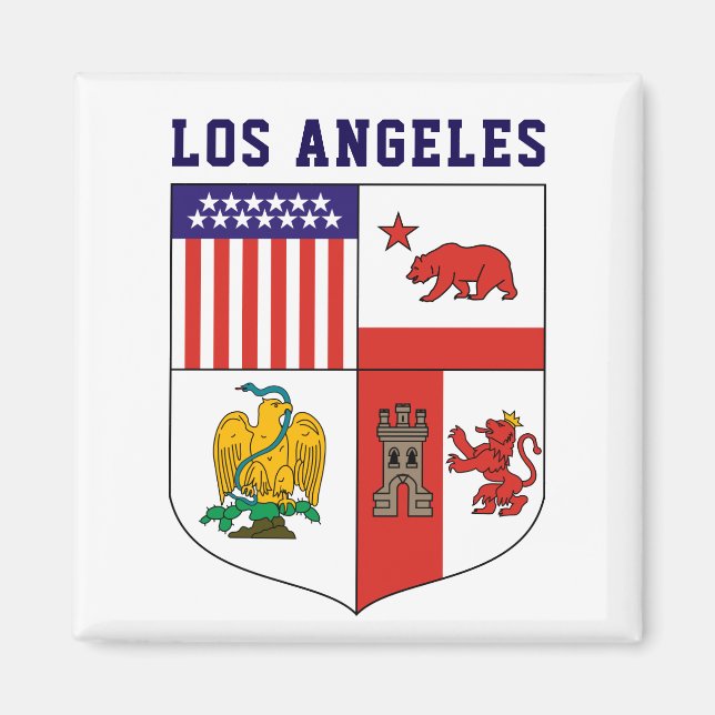 Coat of Arms of Los Angeles Magnet (Front)