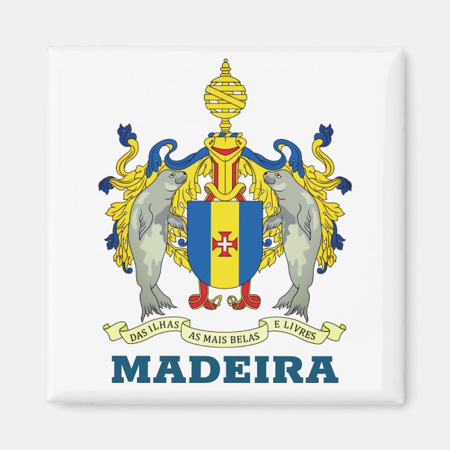 Coat of Arms of Madeira, Portugal Magnet (Front)