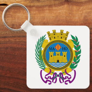 Coat of Arms of Mahón, Menorca Keychain