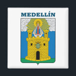 Coat of Arms of Medellín, Colombia Magnet<br><div class="desc">Coat of Arms of Medellín,  Colombia.  Image is attributed to SajoR.</div>