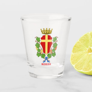 Coat of arms of Messina, Sicily Shot Glass