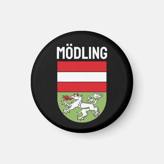 Coat of Arms of Mödling, AUSTRIA Magnet (Front)