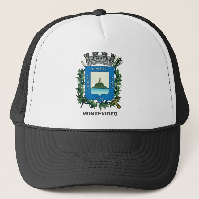 Coat of Arms of Montevideo, Uruguay Trucker Hat (Front)
