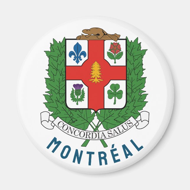 Coat of Arms of Montréal, CANADA Magnet (Front)