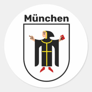 Coat of Arms of Munich Classic Round Sticker