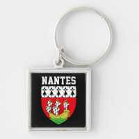 Coat of Arms of Nantes, France Keychain