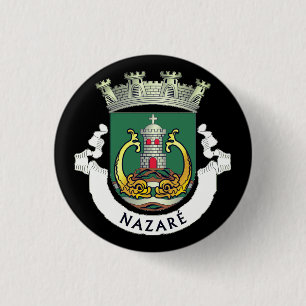 Coat of Arms of Nazaré, Portugal 1 Inch Round Button