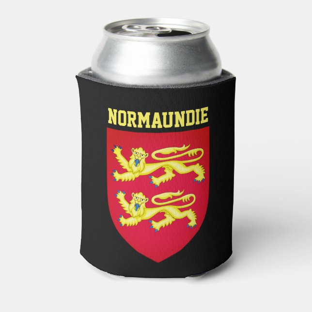 Coat of Arms of Normandy - FRANCE Can Cooler (Can Back)